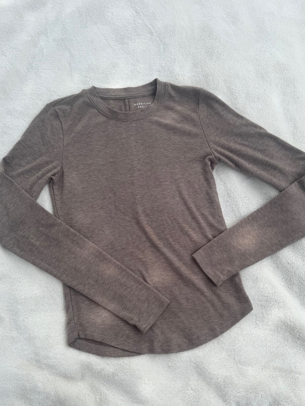 American Eagle Long Sleeve Crewneck Brown Medium